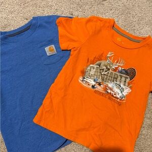 Carhartt Kids Graphic Orange and Blue Tees